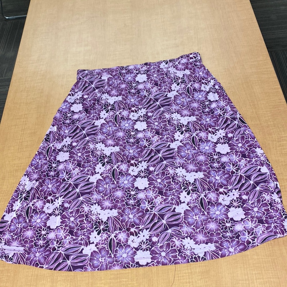 XL Floral Print Skirt
